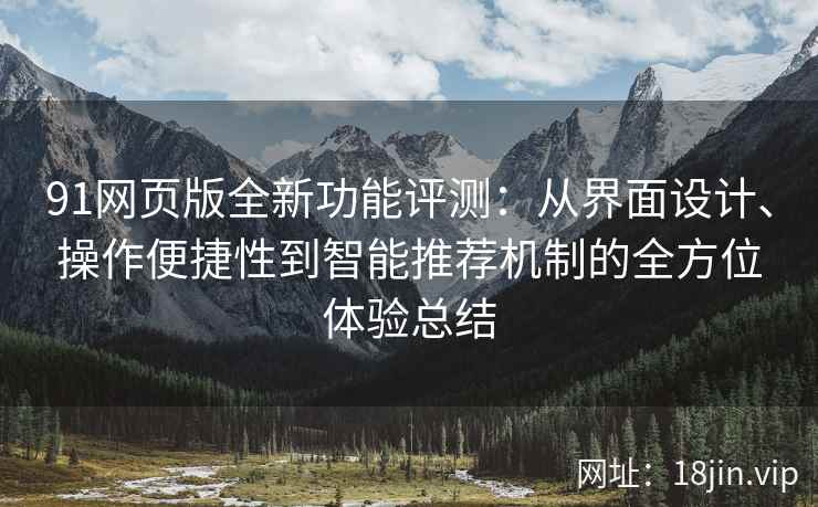 91网页版全新功能评测：从界面设计、操作便捷性到智能推荐机制的全方位体验总结